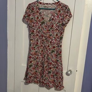 LOFT floral mini dress size 4